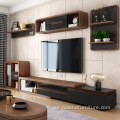 Mueble de TV de almacenamiento de color nogal moderno con cajones